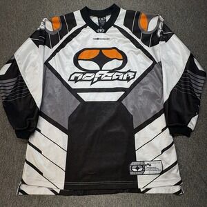 Vintage Suzuki No Fear Elektron Motocross Jersey Size M Y2K MX Supercross Racing
